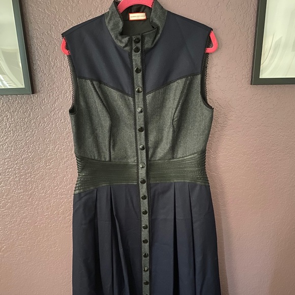 Karoline Lang Blue and Grey Dress - Picture 2 of 6